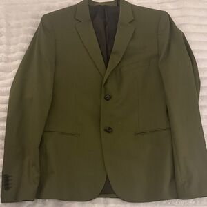 Guess Dark Olive Skinny Fit Blazer